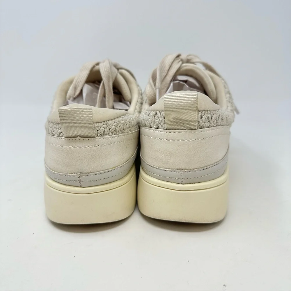 Frye‎ & Co. Taylor Crochet Sneaker Ivory Size 7.5